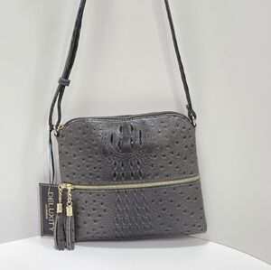 De Luxity Charcoal Crossbody Bag